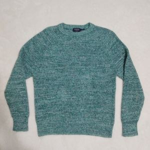 Pacific Club Vintage Knit Teal Sweater L/XL
